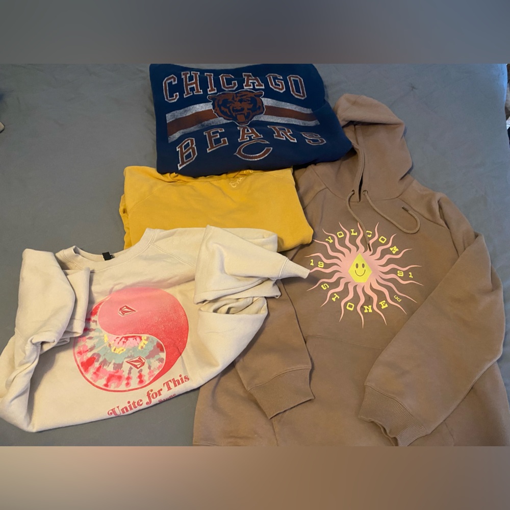All 4 sweatshirts sold together